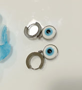 Stainless Steel Gold/Rosegold/Silver Plated Evil Eye Dangle Earring